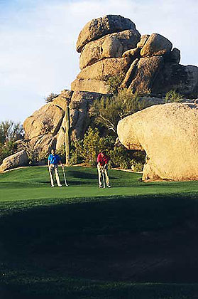 Putting at the Boulders